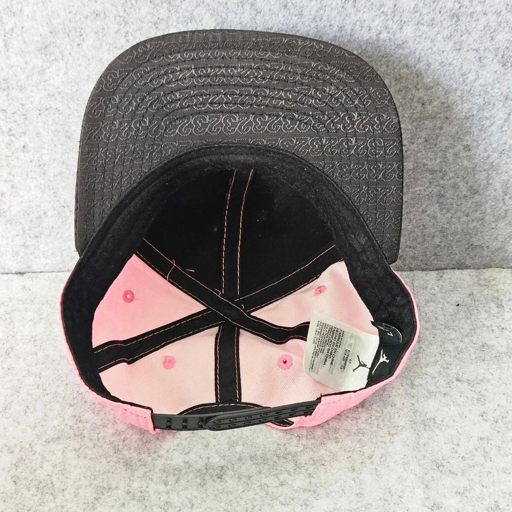 Jordan Jumpman Pink Black 23 Embossed Adjustable Cap Girls Size 4-7